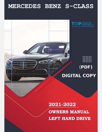 mercedes benz s class 2021-2022 owners manual 